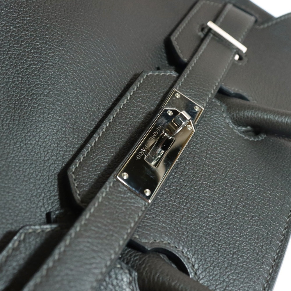 HERMES(エルメス) ショルダーバーキン29 ダークグレー系 エバーカラー シルバー金具 W刻印 ハンドバッグ ショルダーバッグ