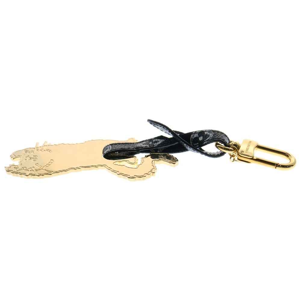 LOUIS VUITTON(ルイヴィトン) ビジューサック キャットグラム フライングキャット バッグチャーム ゴールド×ブラック レザー GP MP2284