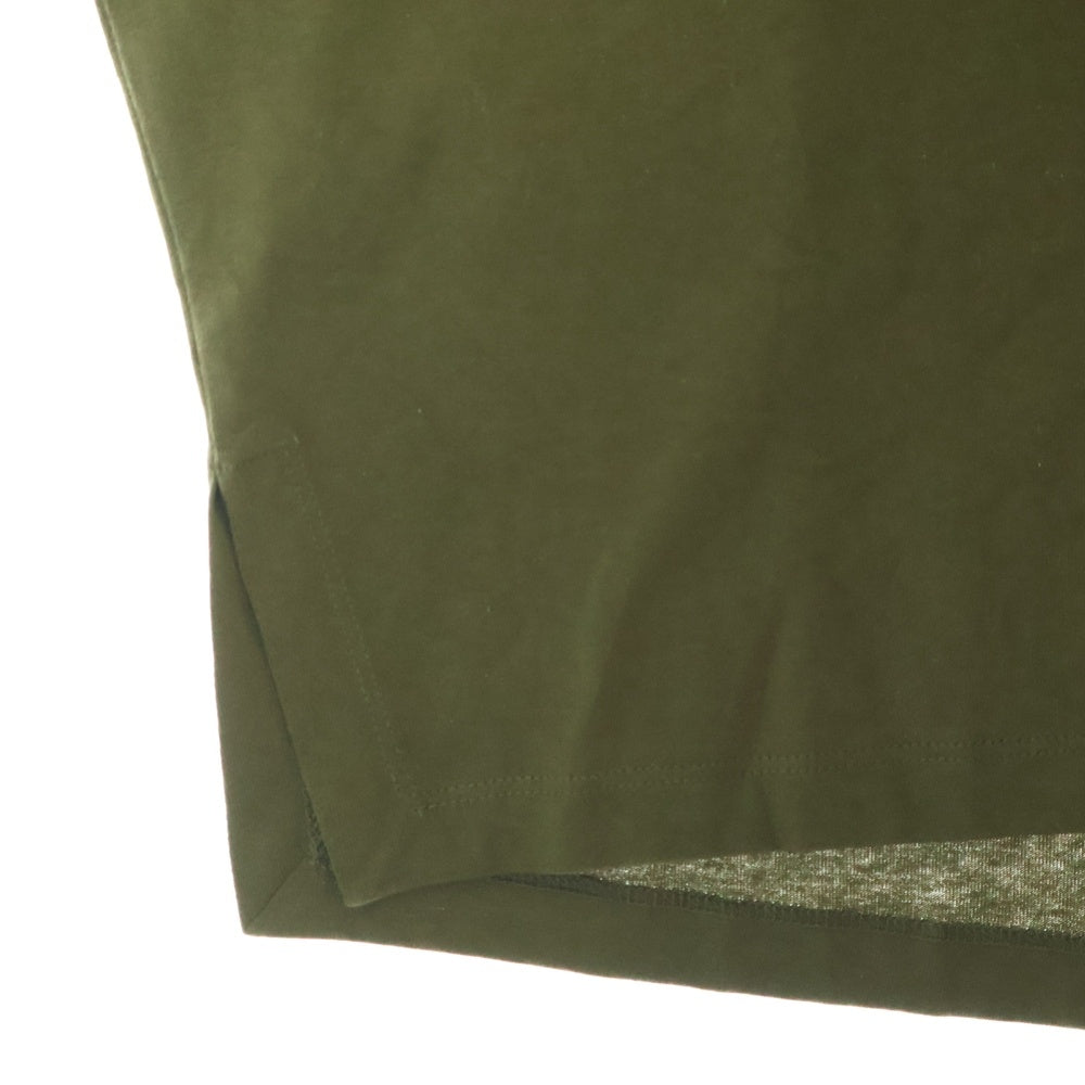 LOEWE(ロエベ) アナグラム ショートオーバーサイズ Tシャツ カーキ コットン #M S359341XA4