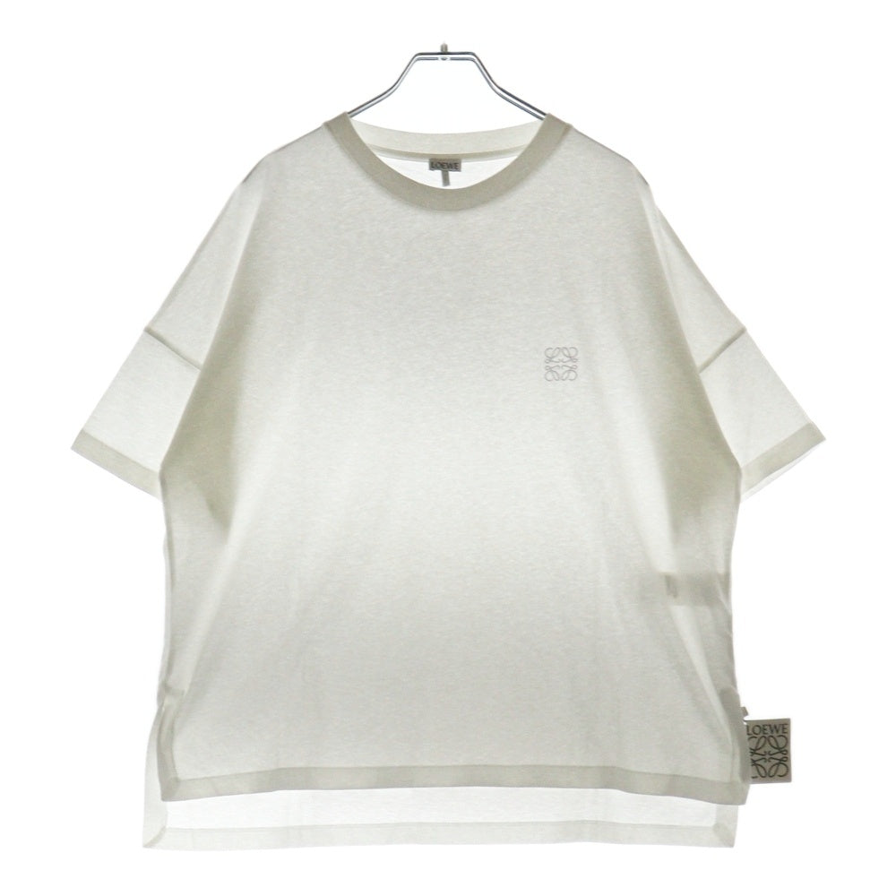 LOEWE(ロエベ) アナグラム ボクシー Tシャツ ホワイト コットン #L S359Y22X58
