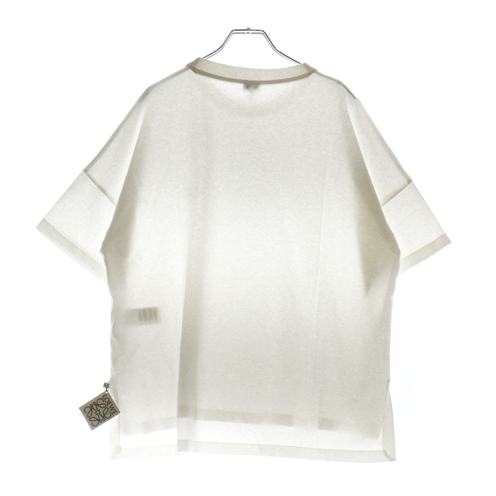 LOEWE(ロエベ) アナグラム ボクシー Tシャツ ホワイト コットン #L S359Y22X58