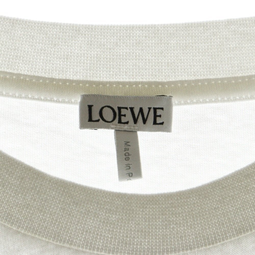 LOEWE(ロエベ) アナグラム ボクシー Tシャツ ホワイト コットン #L S359Y22X58