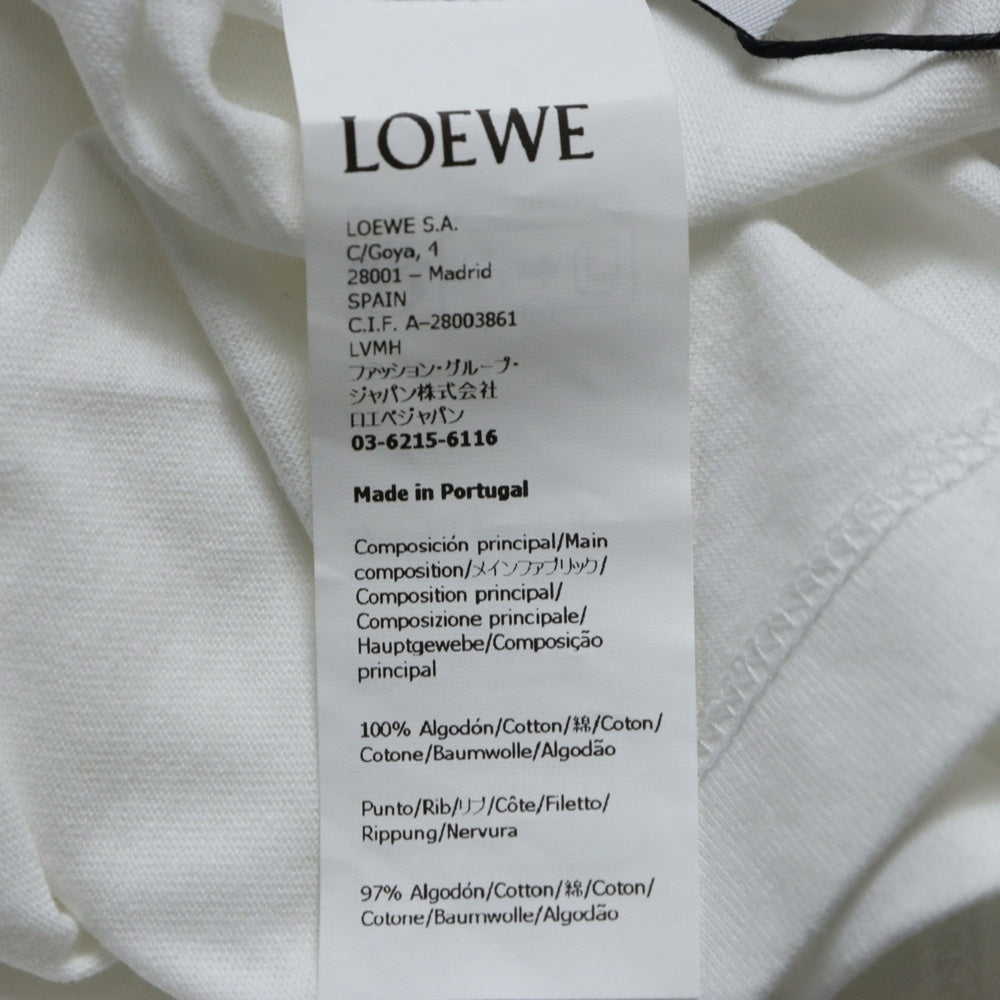 LOEWE(ロエベ) アナグラム ボクシー Tシャツ ホワイト コットン #L S359Y22X58