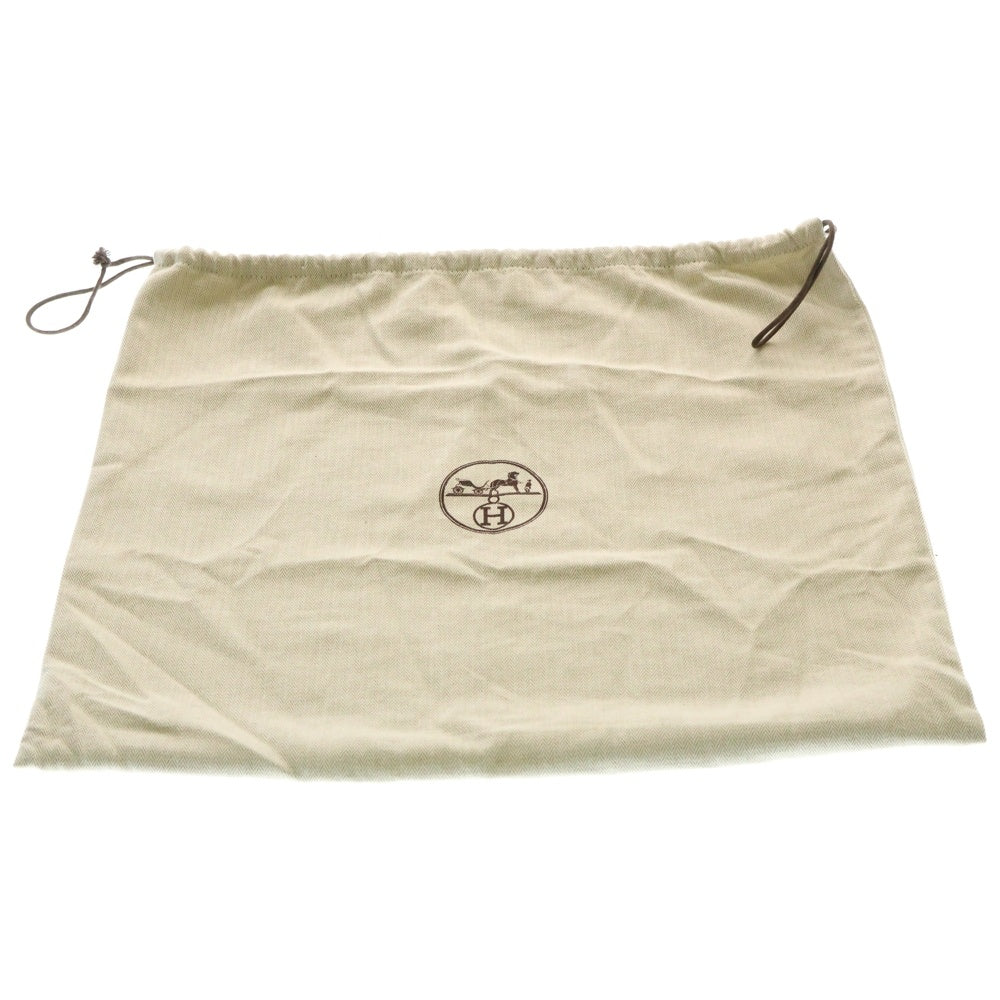 HERMES(エルメス) カバックエランPM トートバッグ ハンドバッグ レザー×キャンバス ブラウン レザー シルバー金具