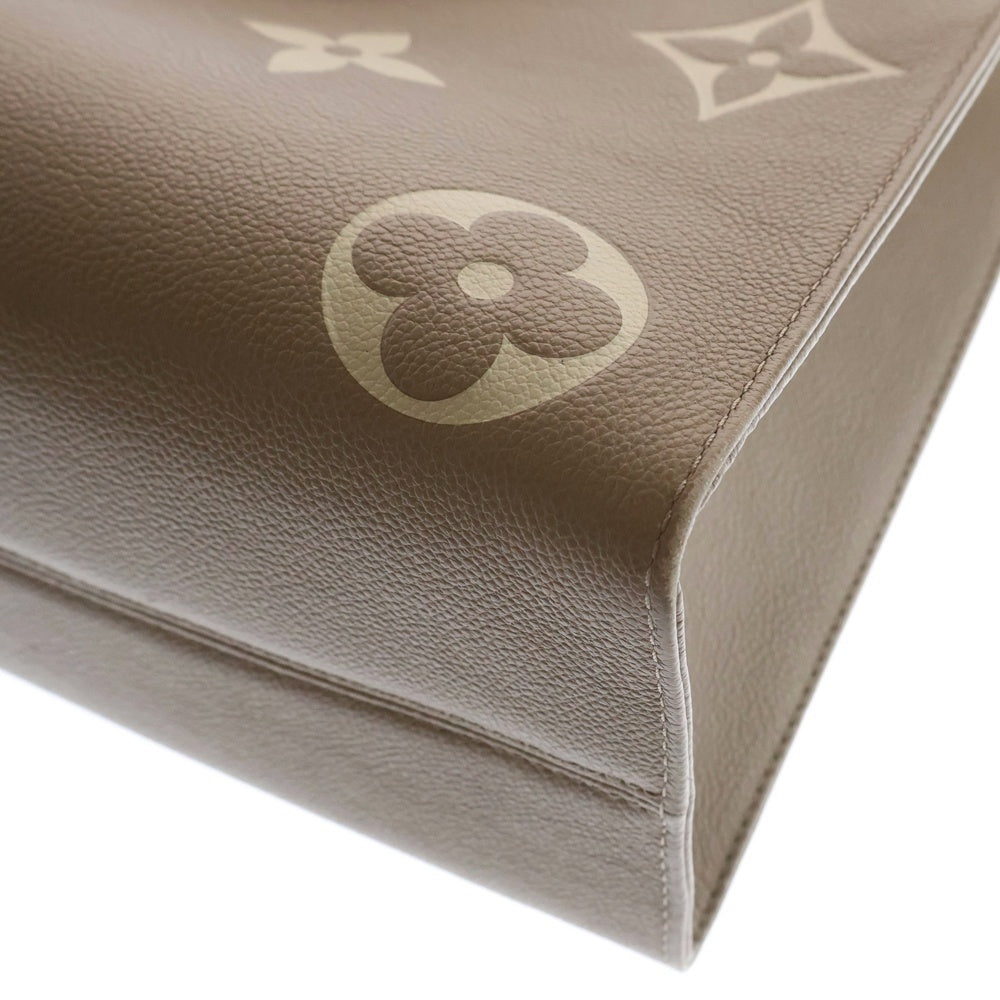 LOUIS VUITTON(ルイヴィトン) アンプラント オンザゴーMM トゥルトレール クレーム トートバッグ ハンドバッグ ベージュ レザー RFID M45494