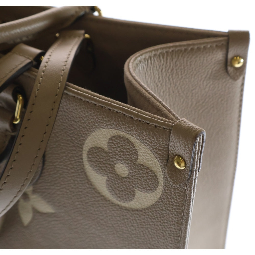 LOUIS VUITTON(ルイヴィトン) アンプラント オンザゴーMM トゥルトレール クレーム トートバッグ ハンドバッグ ベージュ レザー RFID M45494