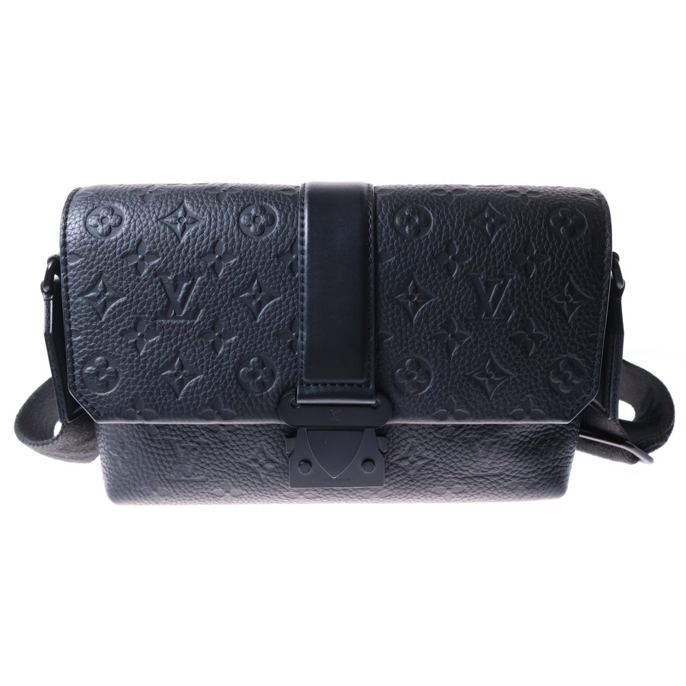 LOUIS VUITTON(ルイヴィトン) モノグラム トリヨン Sケープ メッセンジャーバッグ ショルダーバッグ ブラック レザー RFID M23741