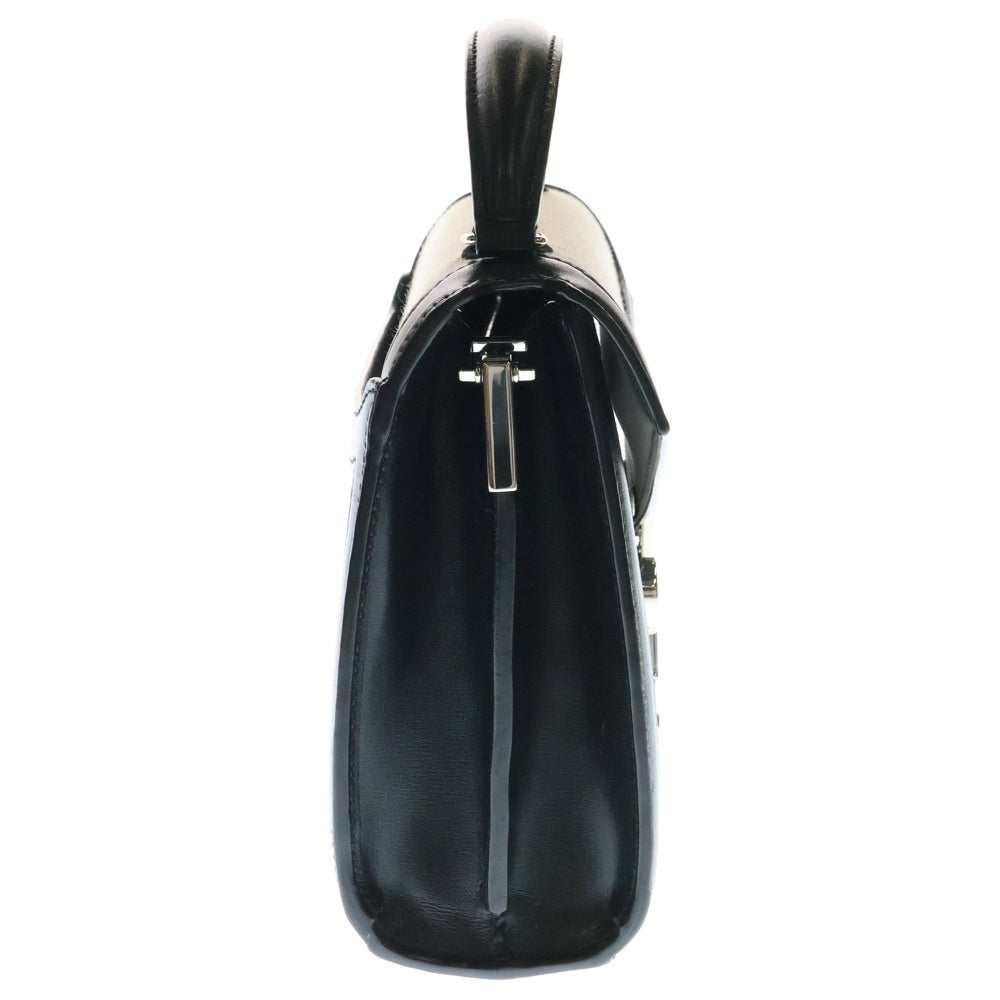 SAINT LAURENT PARIS(サンローランパリ) YSLロゴ カサンドラ トップハンドル 2WAY レザー切替ハンドバッグ ショルダーバッグ ベージュ/ブラック レディース 623930