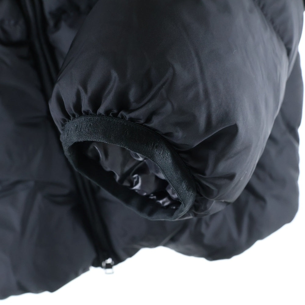 MONCLER(モンクレール) 19AW MONTCLA モンクラー ロゴ刺繍 ラバーワッペン フーデッド ジップアップ ダウンジャケット ブラック E20914194385 C0300