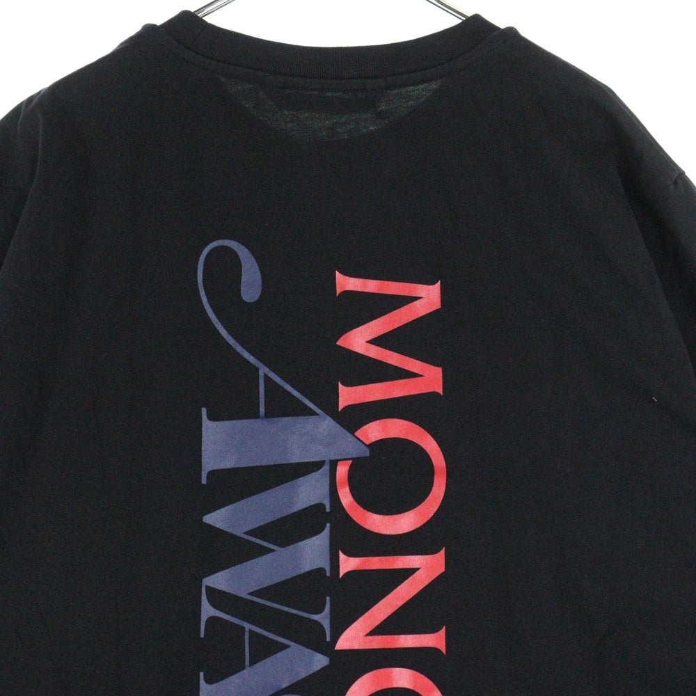 MONCLER(モンクレール) ×AWAKE NY MAGLIA T-SHIRT Back Print F10928C70910 V8141 ×アウェイクニューヨーク マグリア バックプリント クルーネック半袖Tシャツカットソー ブラック
