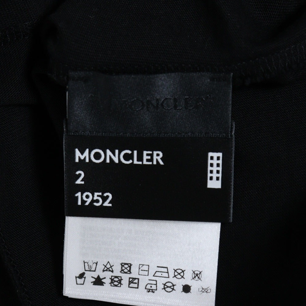 MONCLER(モンクレール) ×AWAKE NY MAGLIA T-SHIRT Back Print F10928C70910 V8141 ×アウェイクニューヨーク マグリア バックプリント クルーネック半袖Tシャツカットソー ブラック
