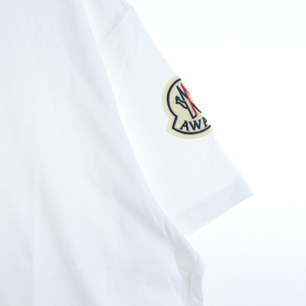 MONCLER(モンクレール) ×AWAKE アウェイク フロントロゴ半袖Tシャツ ホワイト