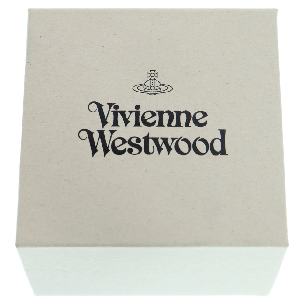 Vivienne Westwood(ヴィヴィアンウエストウッド) オーブ ラインストーン シングル スタッドピアス ガンメタ