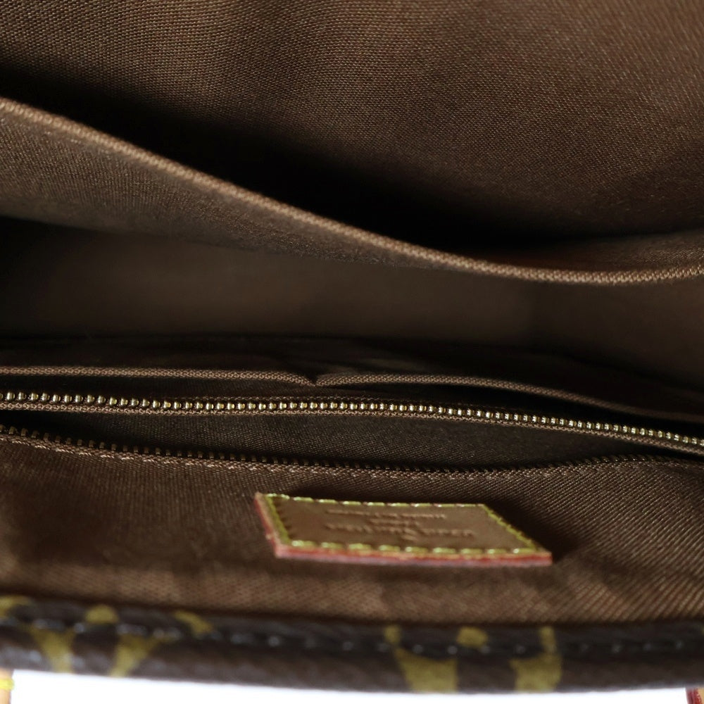 LOUIS VUITTON(ルイヴィトン) モノグラム サックプラPM 2WAY レザーハンドバッグ ショルダーバッグ ブラウン レディース M40806