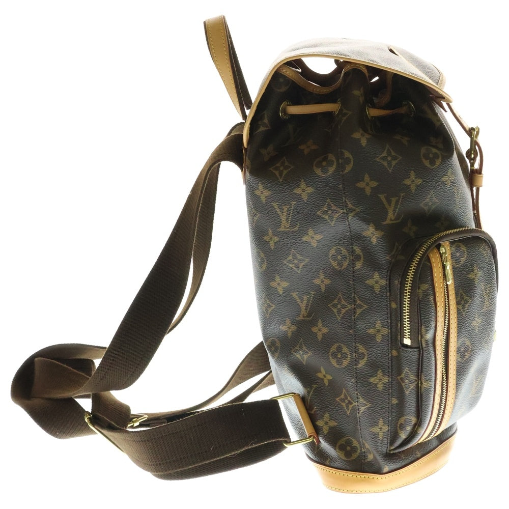 LOUIS VUITTON(ルイヴィトン) モノグラム サック アド ボスフォール バックパック リュックサック ゴールド金具 レザー×PVC ブラウン M40107
