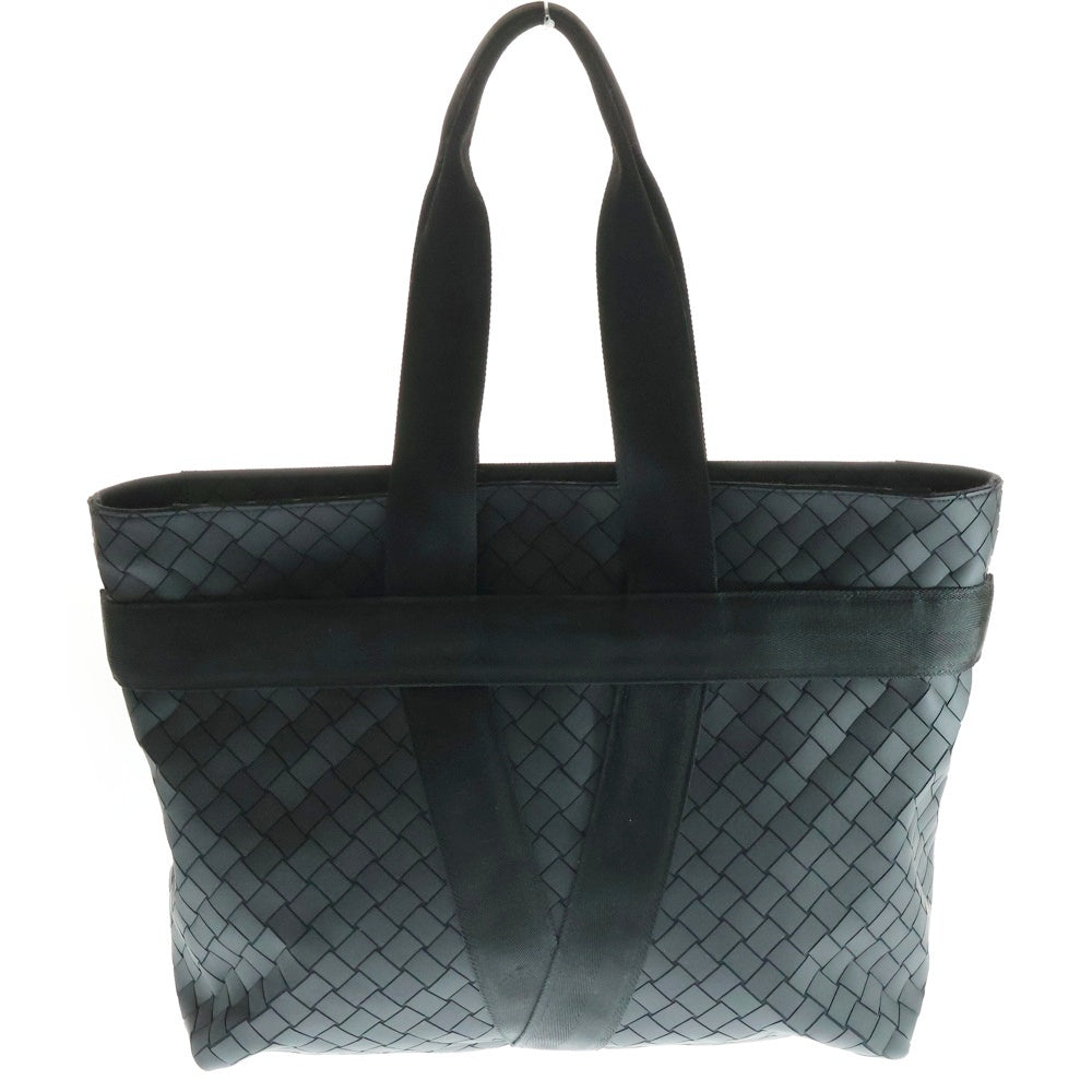 BOTTEGA VENETA(ボッテガヴェネタ) イントレチャート ニューラバー レザートートバッグ ブラック 651681