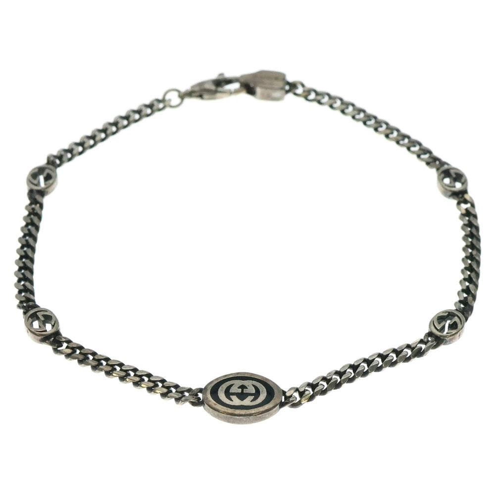 GUCCI(グッチ) インターロッキング ブレスレット チェーン シルバー Ag925 5.4g