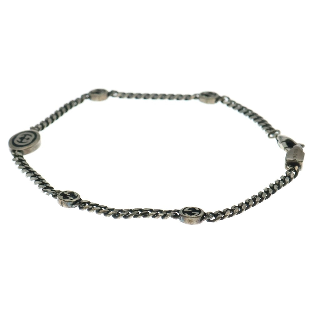 GUCCI(グッチ) インターロッキング ブレスレット チェーン シルバー Ag925 5.4g