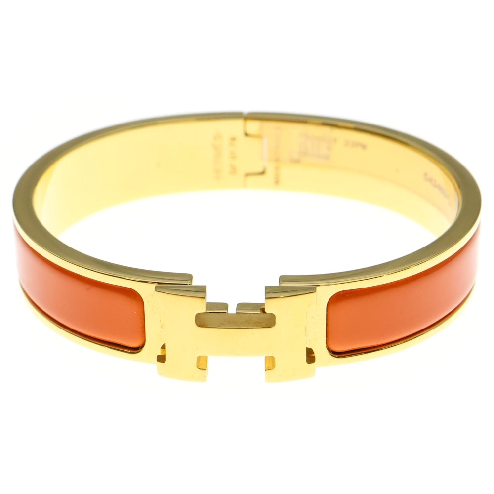 HERMES(エルメス) クリックH ブレスレット バングル GP ゴールド×オレンジ