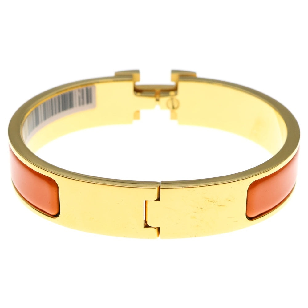 HERMES(エルメス) クリックH ブレスレット バングル GP ゴールド×オレンジ