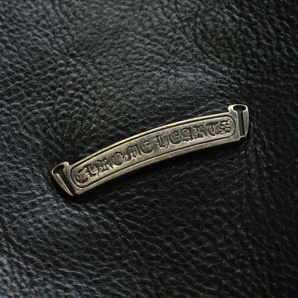 CHROME HEARTS(クロムハーツ) 3 Cemetery Cross Patch FS 3セメタリークロスパッチ レザートートバッグ ブラック