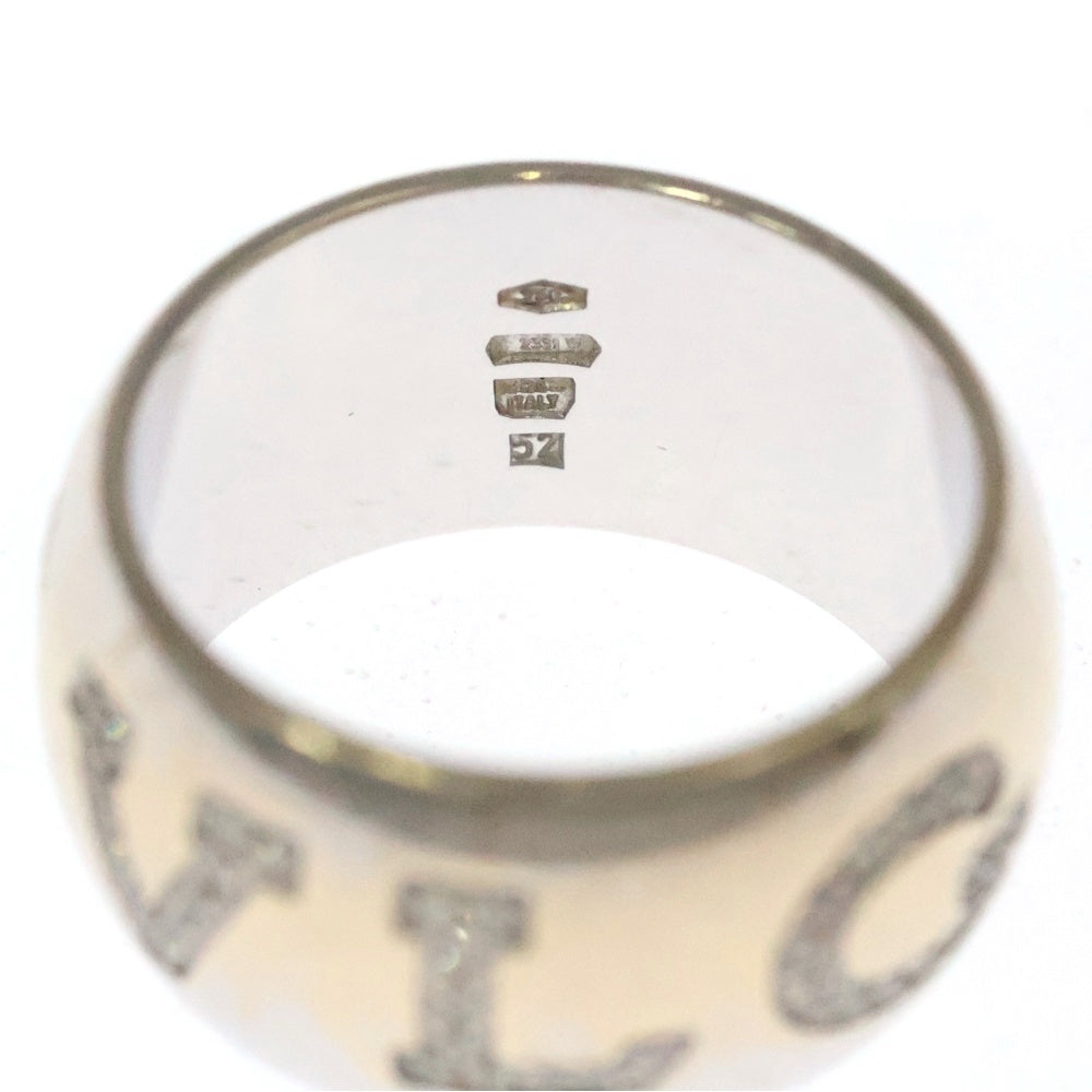 BVLGARI(ブルガリ) モノロゴ ダイヤモンド リング ホワイトゴールド Au750WG 指輪 ジュエリー