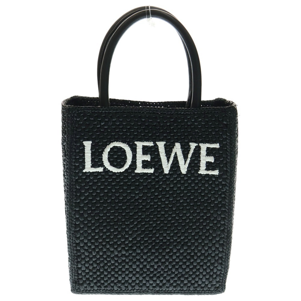 LOEWE(ロエベ) スタンダード 2wayハンドバッグ ショルダーバッグ ブラック ラフィア