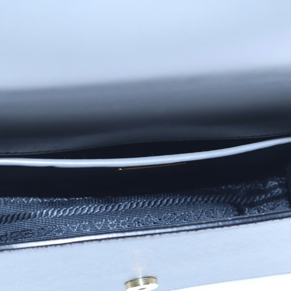 PRADA(プラダ) チェーンショルダーバッグ グレー サフィアーノレザー 1BD200