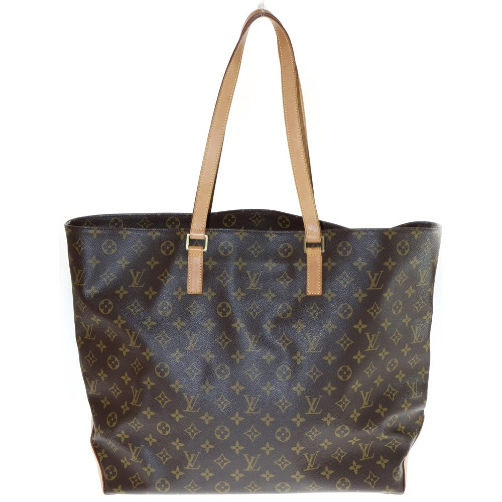 LOUIS VUITTON(ルイヴィトン) モノグラム カバ メゾ トートバッグ ハンドバッグ ブラウン レザー×PVC M51151 ゴールド金具