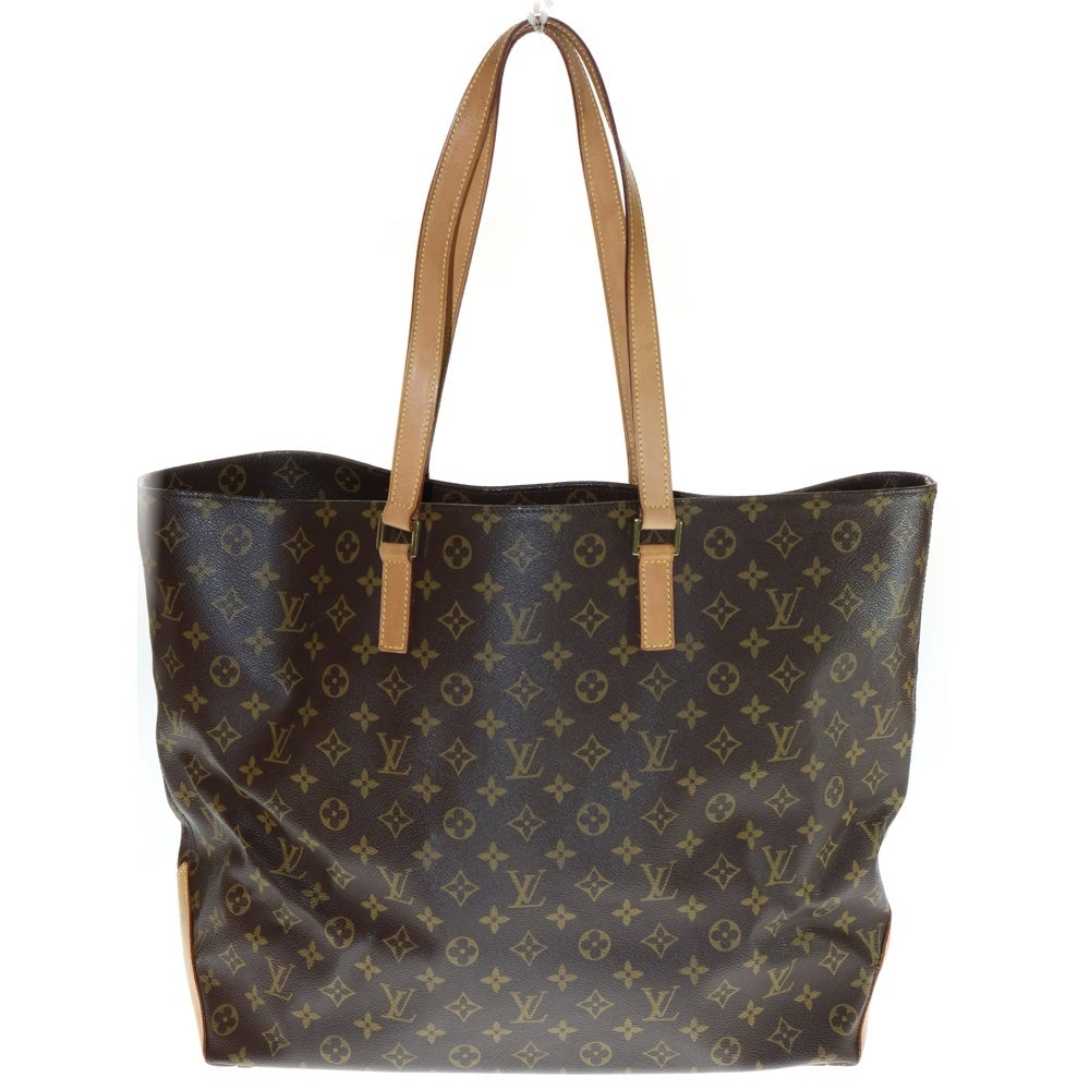 LOUIS VUITTON(ルイヴィトン) モノグラム カバ メゾ トートバッグ ハンドバッグ ブラウン レザー×PVC M51151 ゴールド金具