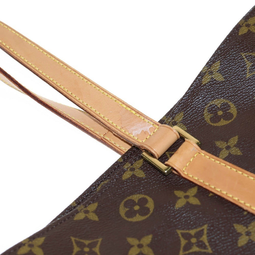 LOUIS VUITTON(ルイヴィトン) モノグラム カバ メゾ トートバッグ ハンドバッグ ブラウン レザー×PVC M51151 ゴールド金具