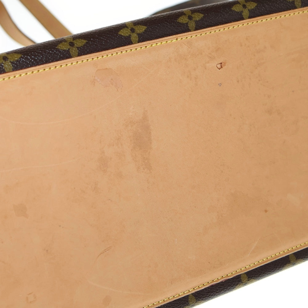 LOUIS VUITTON(ルイヴィトン) モノグラム カバ メゾ トートバッグ ハンドバッグ ブラウン レザー×PVC M51151 ゴールド金具