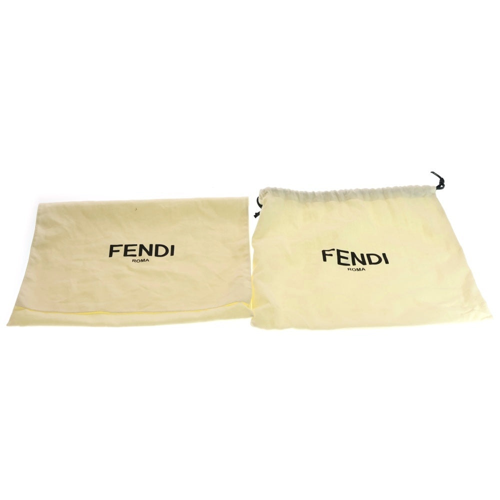 FENDI(フェンディ) ズッカ ダイアゴナル カメラケース ショルダーバッグ ブラック×レッド レザー 7M0286