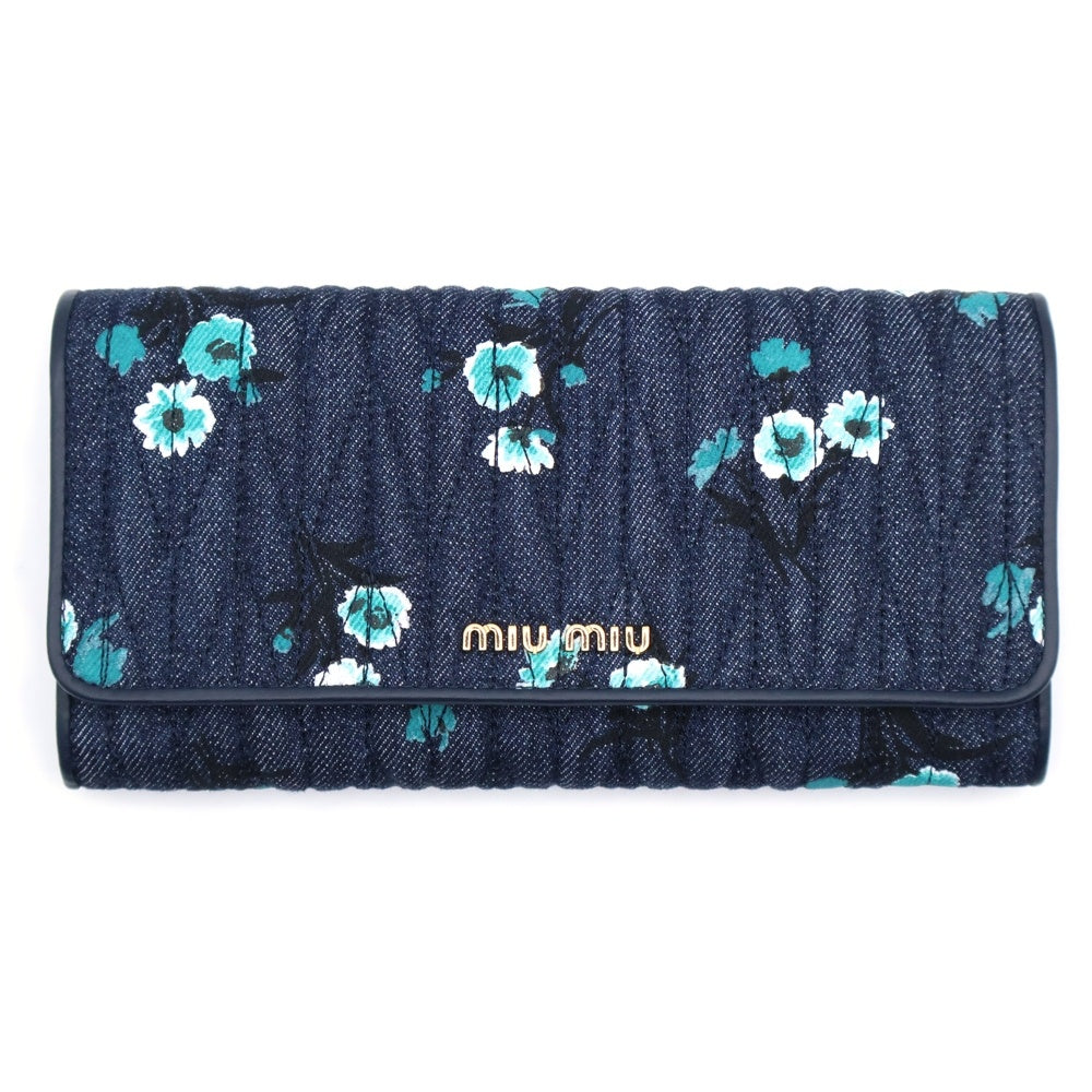 miumiu(ミュウミュウ) 花柄プリント 長財布 ロングウォレット カード 