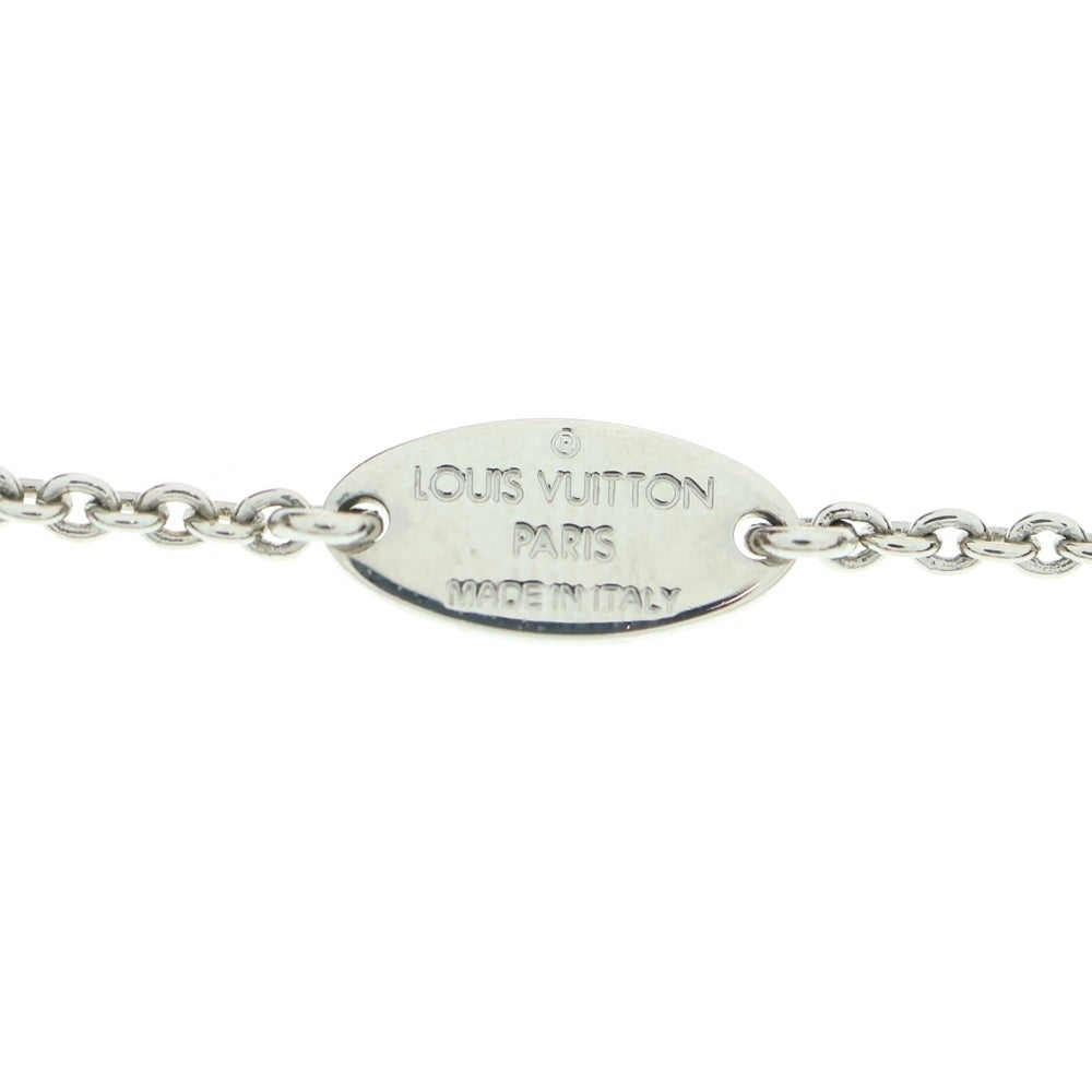 LOUIS VUITTON(ルイヴィトン) エセンシャルV ロゴ ペンダント チェーン ネックレス シルバー M63197