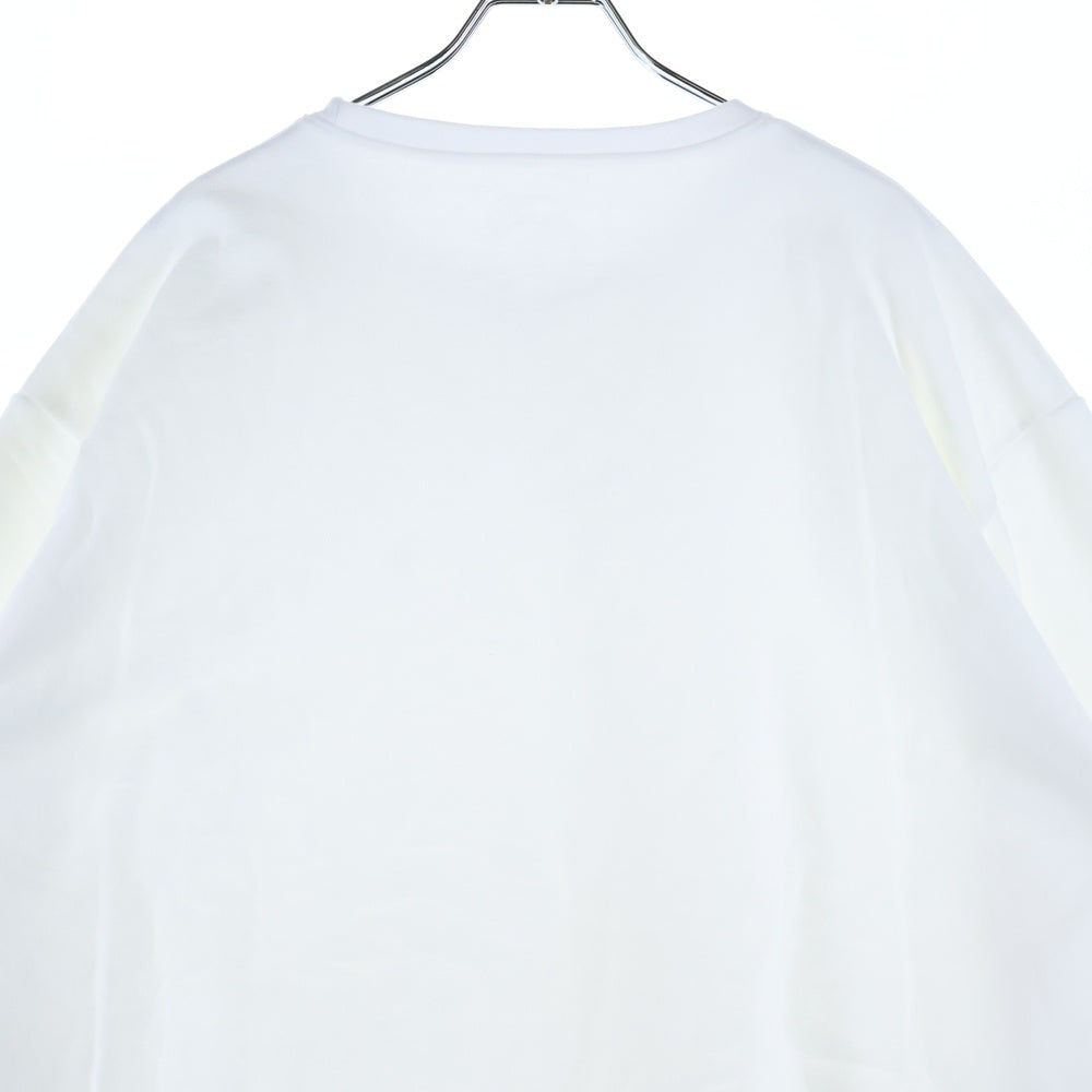 CHROME HEARTS(クロムハーツ) LOVE YOU CREW SWTSHRT 袖フローラルクロスハート ラブユー ネックプリント クルーネック プルオーバースウェットトレーナー ホワイト