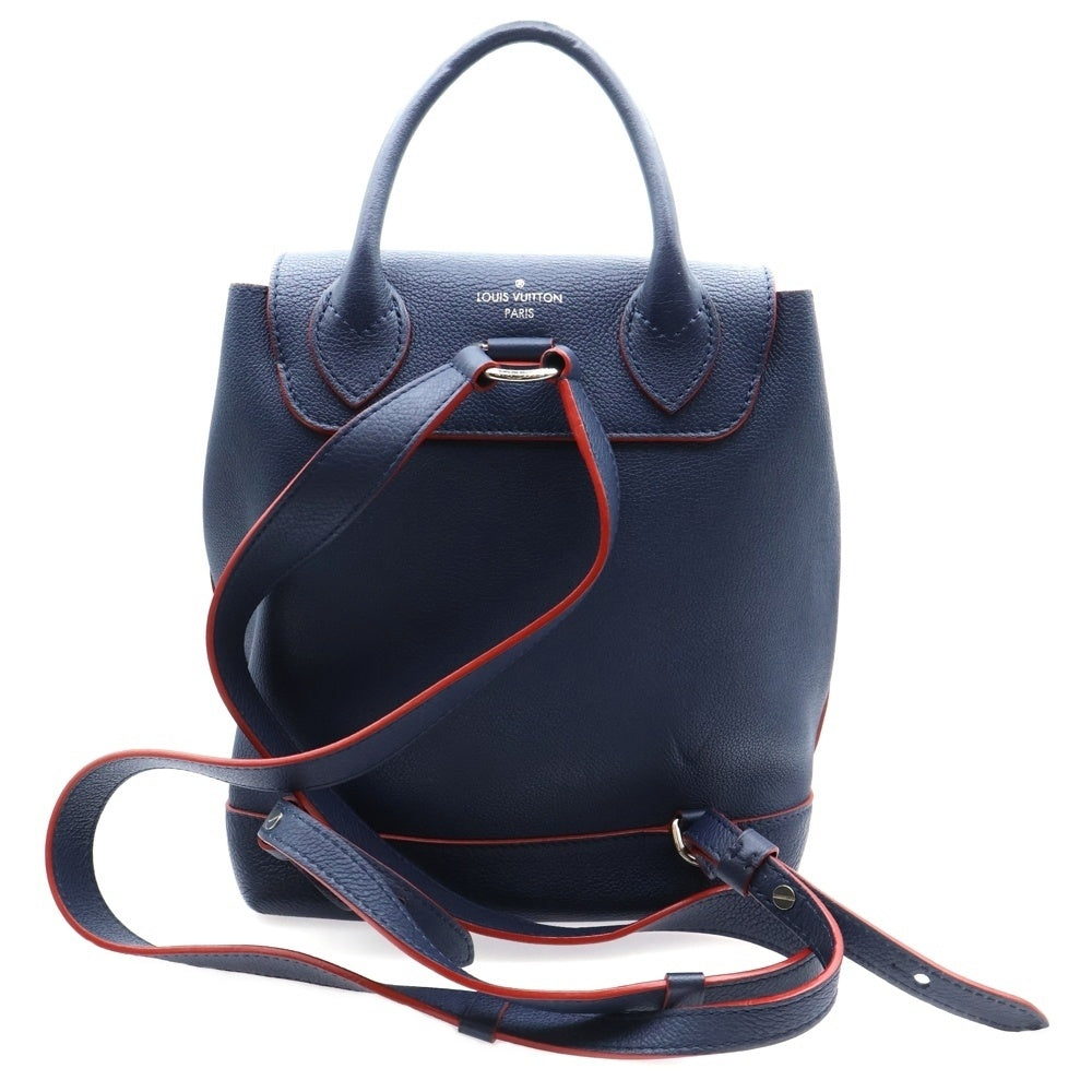 LOUIS VUITTON(ルイヴィトン) LV アンプラント ロックミー マリーヌルージュ レザーバックパック リュック ネイビー/レッド M43879 レディース