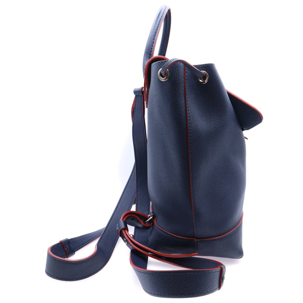 LOUIS VUITTON(ルイヴィトン) LV アンプラント ロックミー マリーヌルージュ レザーバックパック リュック ネイビー/レッド M43879 レディース