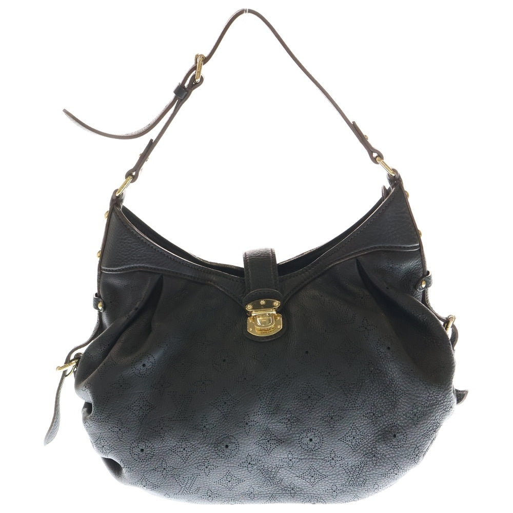 LOUIS VUITTON(ルイヴィトン) モノグラム マヒナ ルナーXS 2wayバッグ ハンドバッグ ショルダーバッグ ブラック ノワール レザー M95660 ゴールド金具