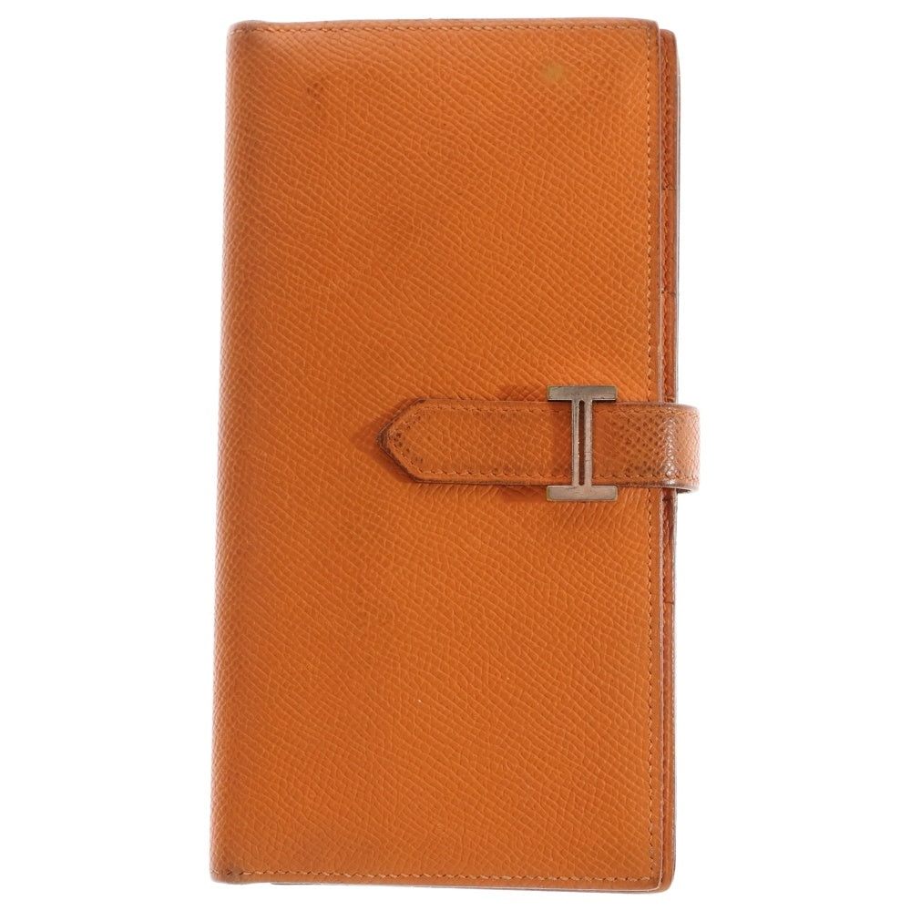 HERMES(エルメス) ベアンスフレ 二つ折り長財布 ロングウォレット カードケース オレンジ エプソン