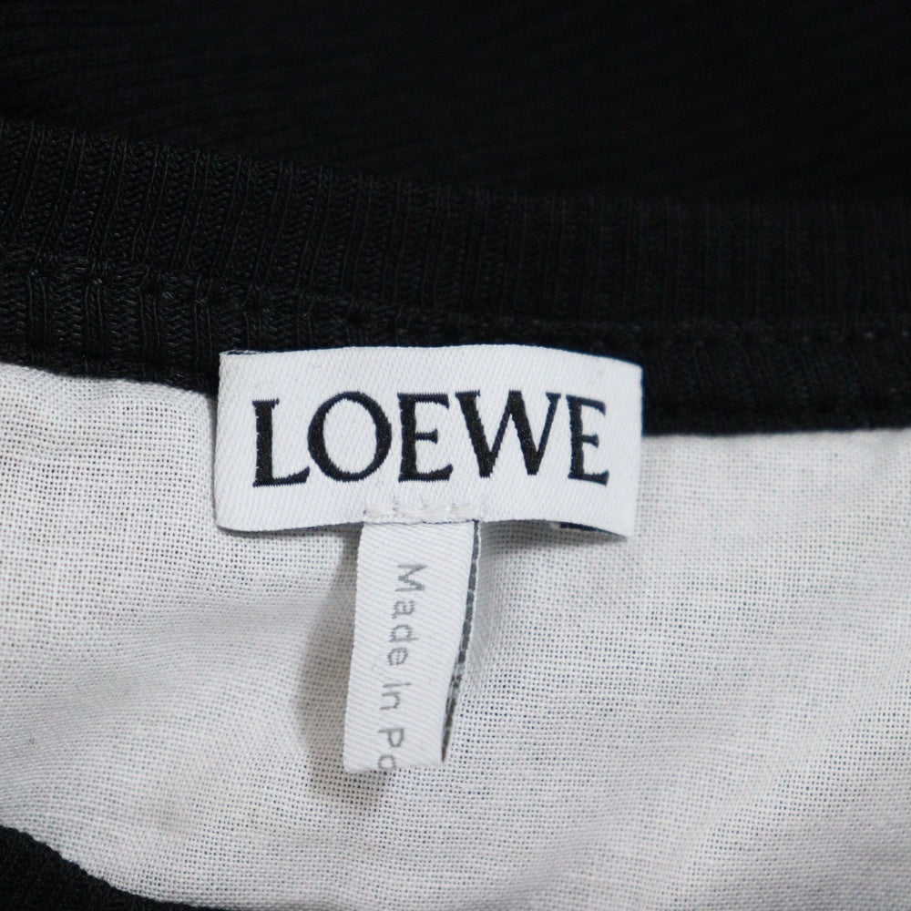 LOEWE(ロエベ) アナグラム刺繍ロゴタンクドレスマキシノースリーブワンピース ブラック S359Y51X67