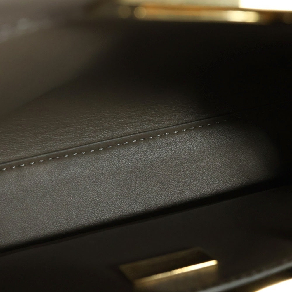 FENDI(フェンディ) ピーカブー ミニ ハンドバッグ ベージュ カーフレザー 8BN244AF2JF0E65 ゴールド金具