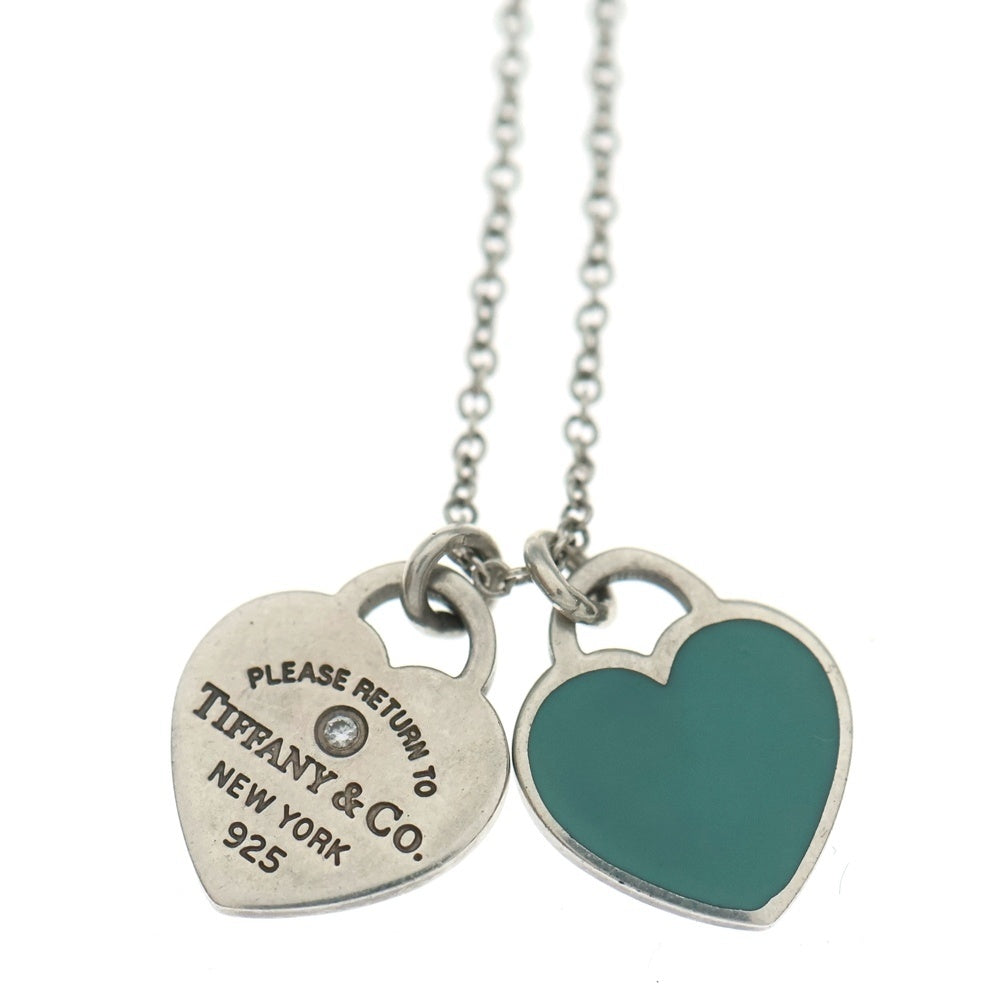 TIFFANY & Co.(ティファニー) リターントゥ ティファニー ネックレス ペンダント チェーン シルバー×ティファニーブルー SV925
