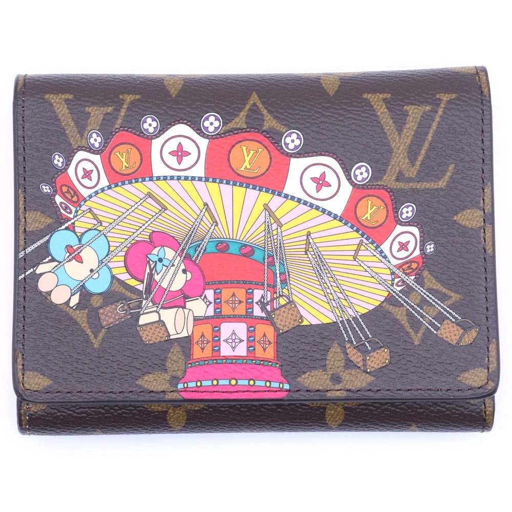 LOUIS VUITTON(ルイヴィトン) モノグラム ポルトフォイユヴィクトリーヌヴィヴィエンヌ ブラウン/ローズバレリーヌ M69754 三つ折り財布 ウォレット レディース