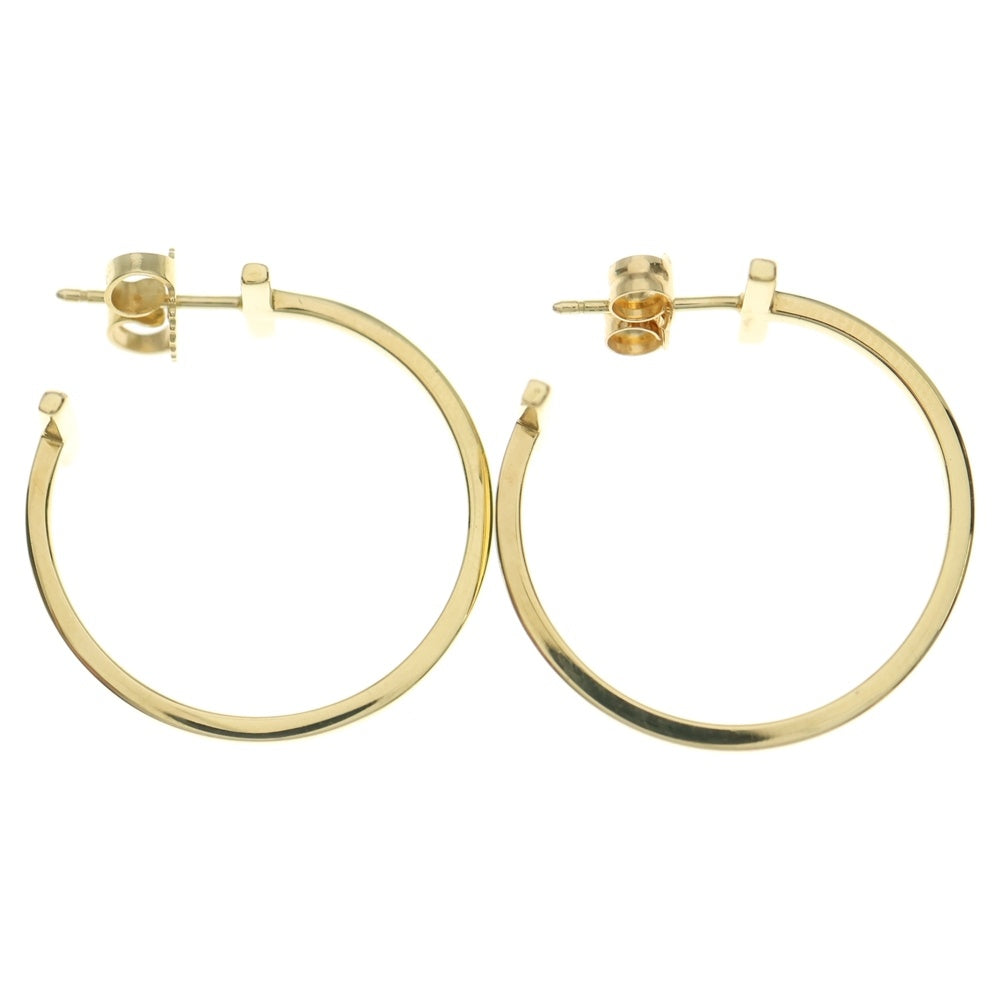 TIFFANY & Co.(ティファニー) Tワイヤー フープ ピアス K18YG イエローゴールド レディース