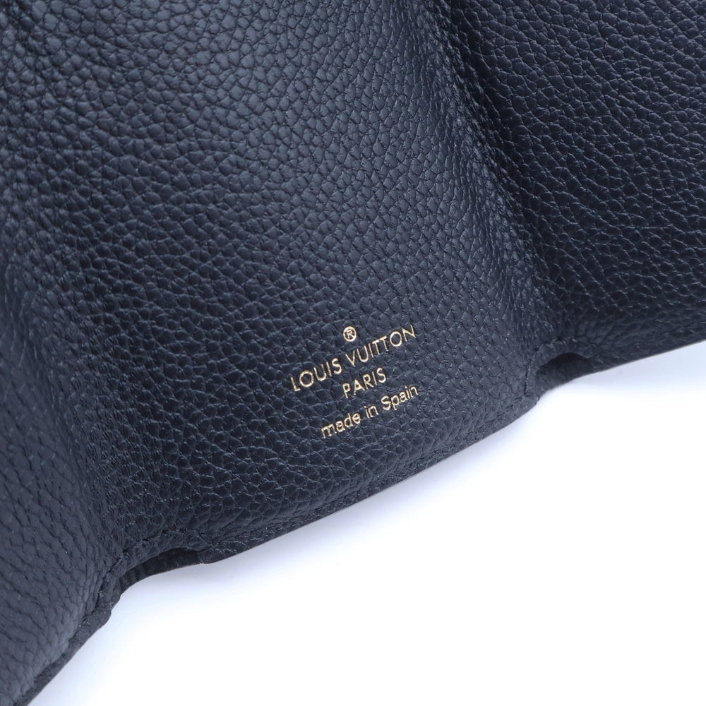 LOUIS VUITTON(ルイヴィトン) モノグラムアンプラント ポルトフォイユ・セレスト コンパクトウォレット 三つ折り財布 コインケース ブラック レザー M82133 ゴールド金具