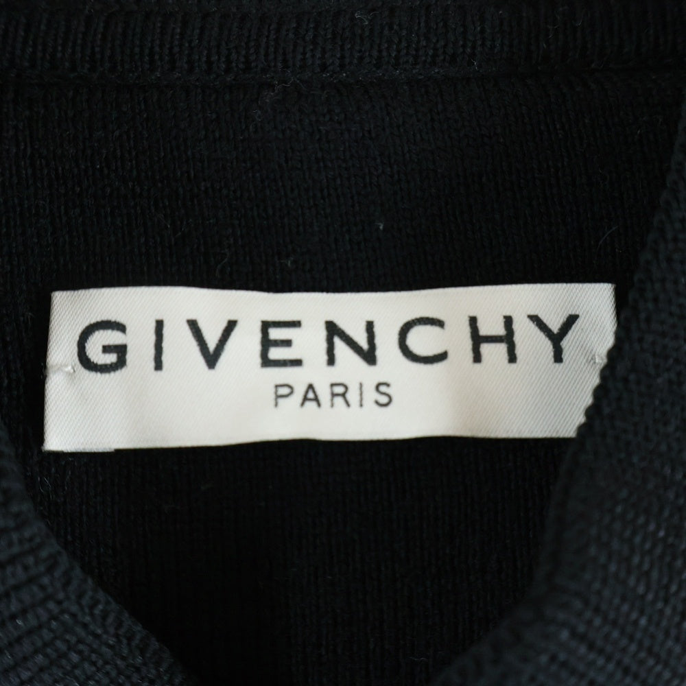 GIVENCHY(ジバンシィ) ロゴインターシャ ニット切り替え ボンバージャケット ブラック BM00MN40BG