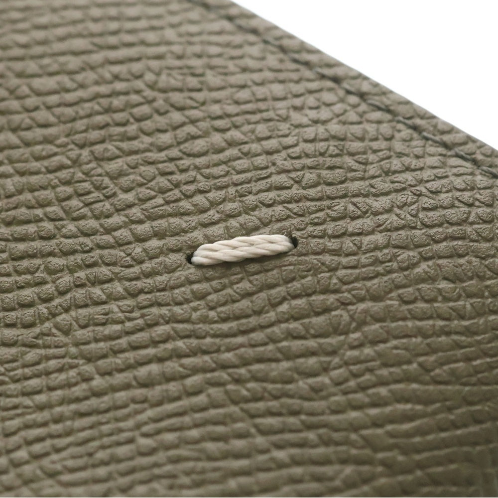 MM6 Maison Margiela(エムエムシックスメゾンマルジェラ) 4ステッチ スモールバイフォールドウォレット レザー二つ折り財布 グリーン SA3UI0007 レディース