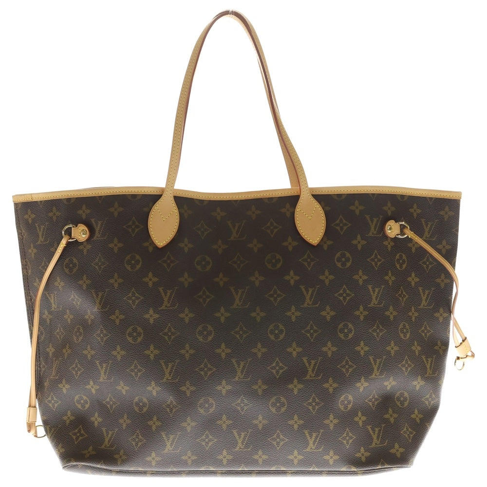 LOUIS VUITTON(ルイヴィトン) モノグラム ネヴァーフルGM トートバッグ ハンドバッグ ブラウン レザー×PVC M40157 ゴールド金具
