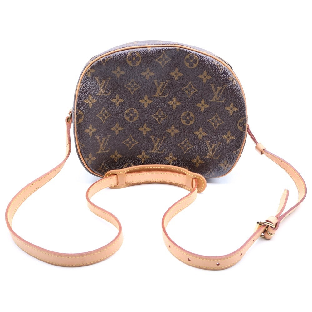 LOUIS VUITTON(ルイヴィトン) モノグラム ブロア ショルダーバッグ ショルダーポシェット ブラウン レザー×PVC M51221 ゴールド金具 レディース